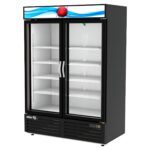 ASBER ARMD-49 HC Refrigerador Vertical de 2 Puertas de Cristal de 49 ft³ ASBER
