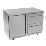ASBER AUTR-48-D2 P HC Mesa Refrigerada Bajo Mostrador de 16.7 ft³ con 2 Cajones Premium ASBER