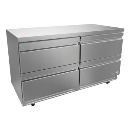 ASBER AUTR-60-D4 P HC Mesa Refrigerada Bajo Mostrador de 20.6 ft³ con 4 Cajones Premium ASBER