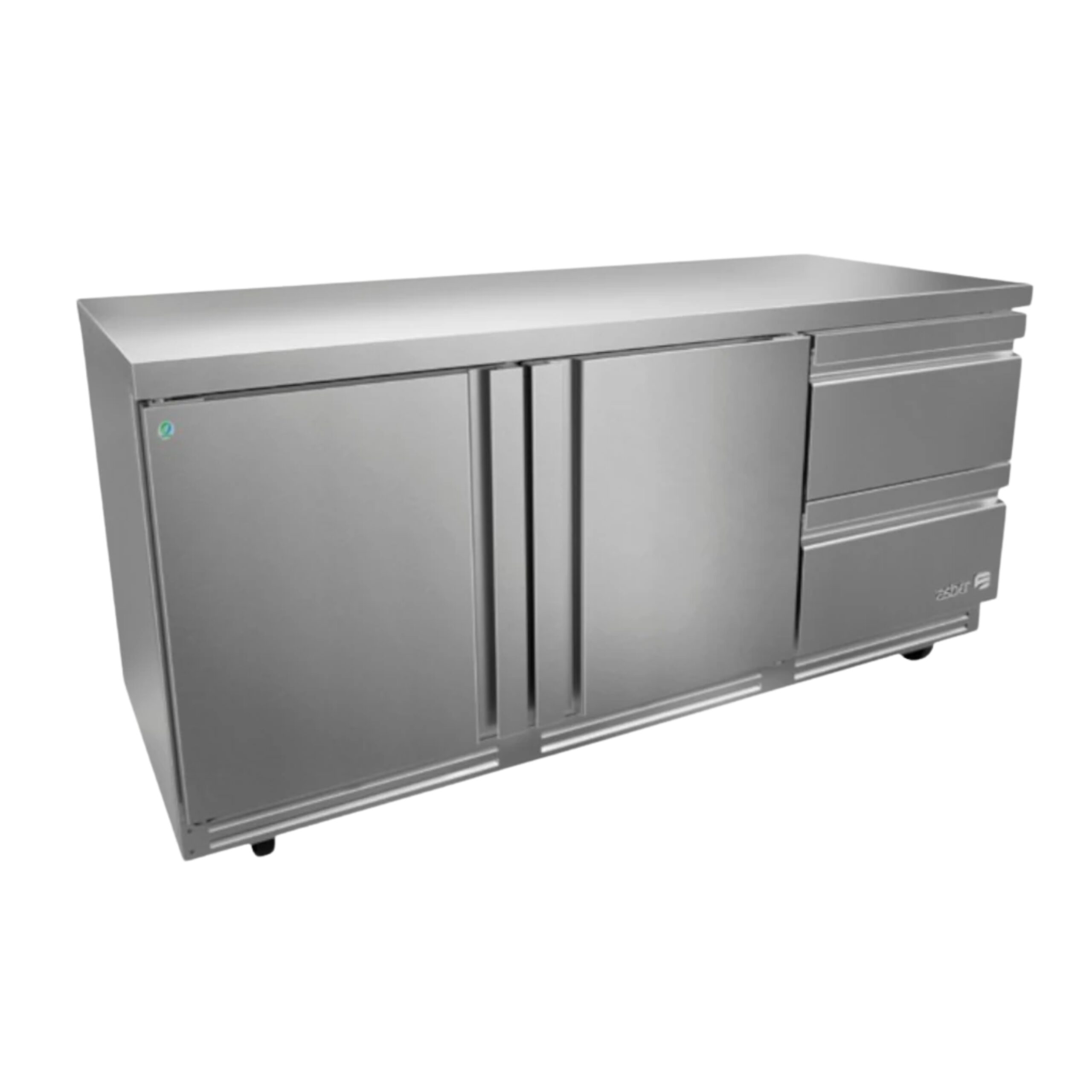 ASBER AUTR-72-D2 P HC Mesa Refrigerada Bajo Mostrador de 25.4 ft³ con 2 Cajones Premium ASBER