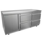 ASBER AUTR-72-D4 P HC Mesa Refrigerada Bajo Mostrador de 25.4 ft³ con 4 Cajones Premium ASBER