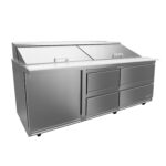 BER APTS-72-18-D4 P HC Mesa Refrigerada Para Ensaladas con 1 Puerta + 4 Cajones Premium ASBER