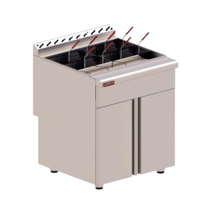 DELTA Cocedor de Pastas de 28 L con 6 Quemadores TOP DELTA CP-GPA-80