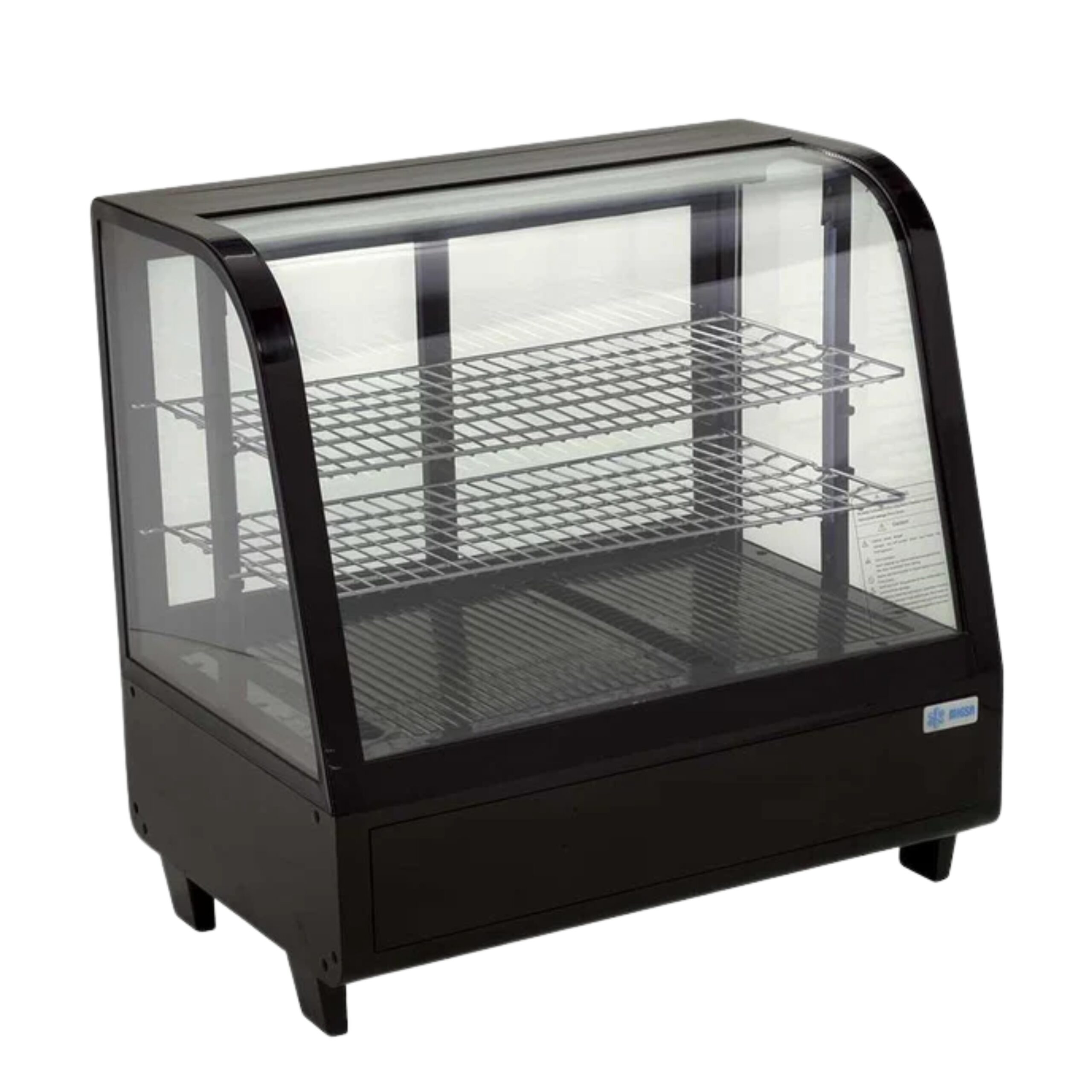MIGSA VITRINA REFRIGERADA CRISTAL CURVO RTW-100L