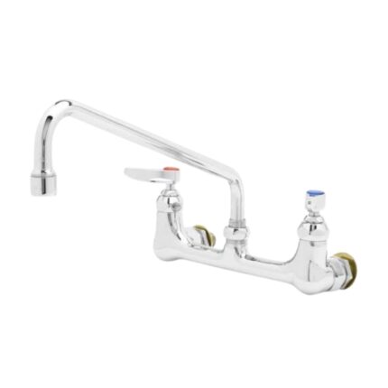 T&S Mezcladora de montaje a pared de 8 con cuello oscilante B-0231-CC